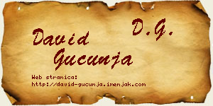 David Gucunja vizit kartica